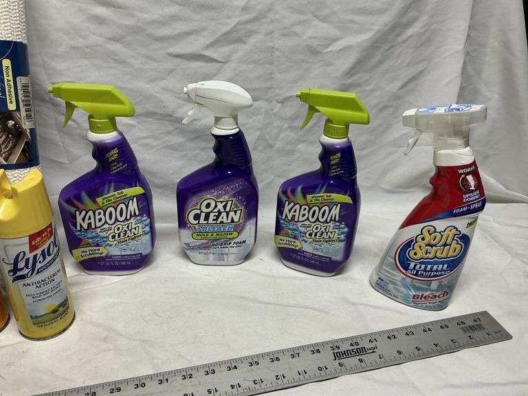 Assorted cleaners and easy liner