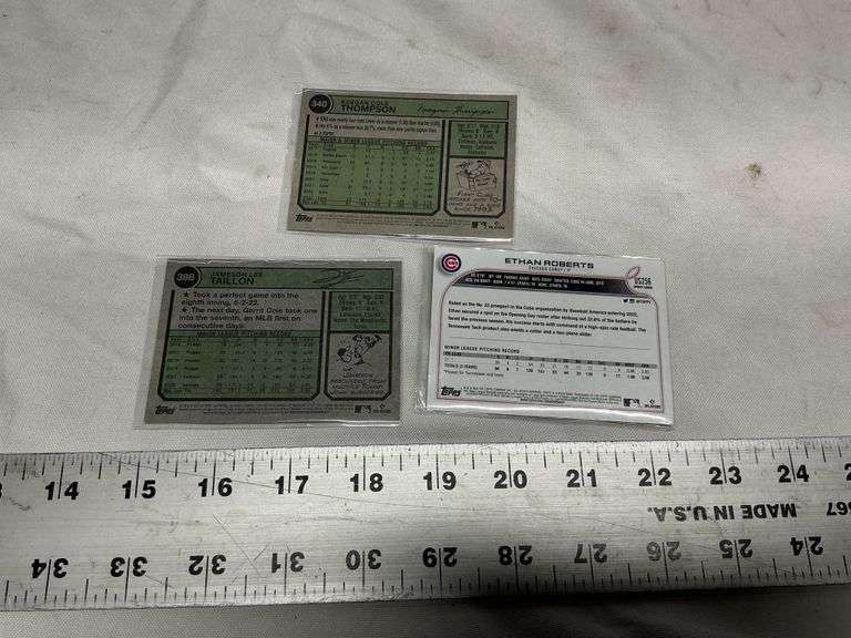 (3) Chicago Cubs autographs
