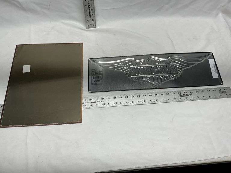 Harley Davidson and garage sign