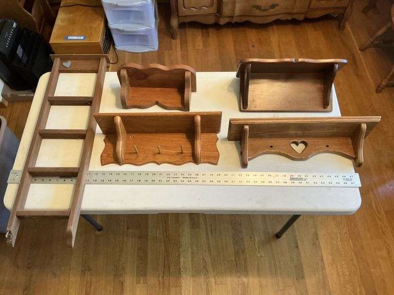 Wooden shelving