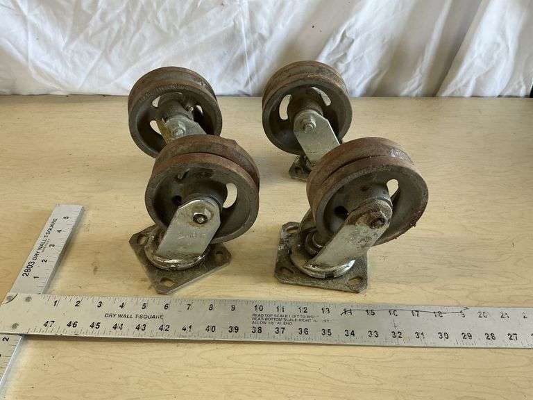 5" metal casters