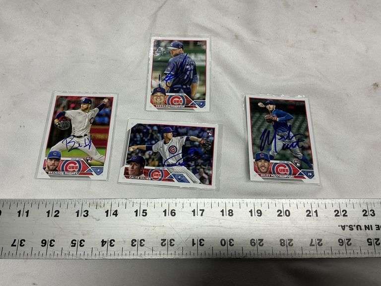 (4) 2023 Topps Chicago Cubs autographs