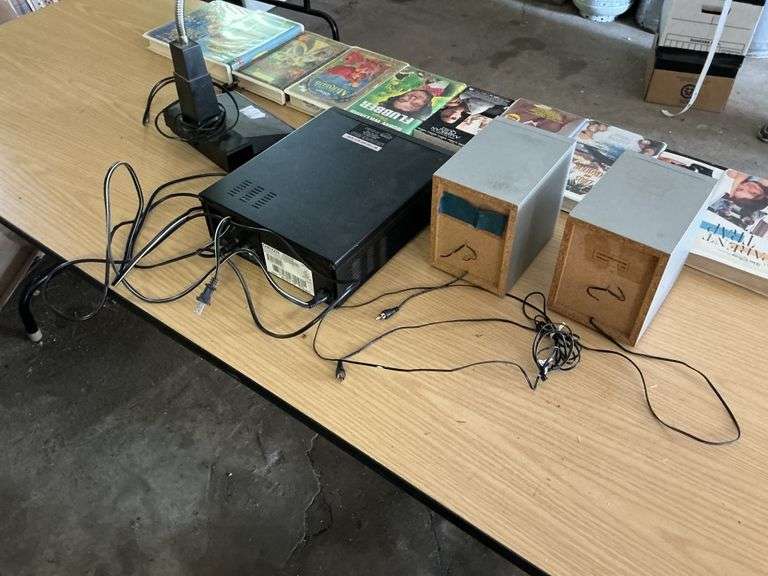 VHS tapes and VHS player etc.
