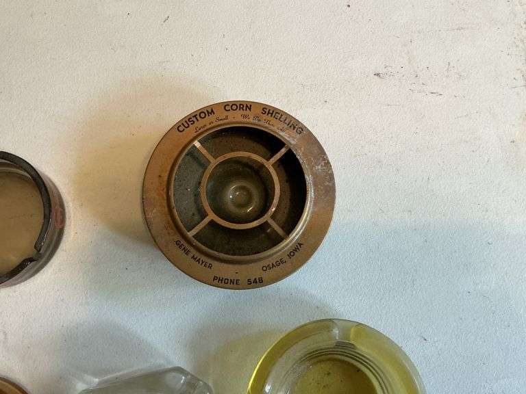 Ashtrays, some advertising.