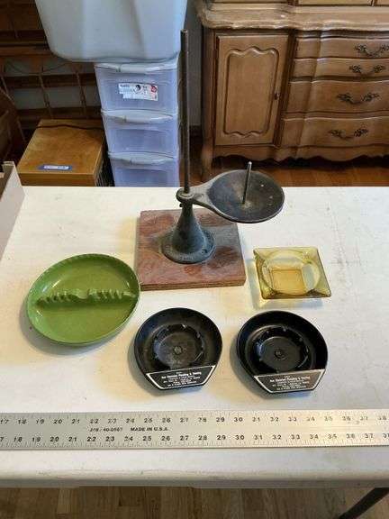 Ashtrays and string holder