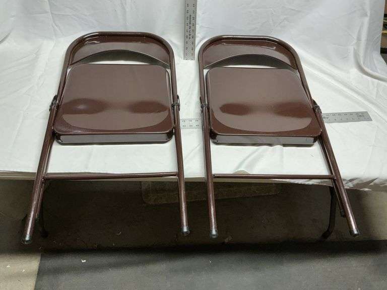 Metal folding chairs