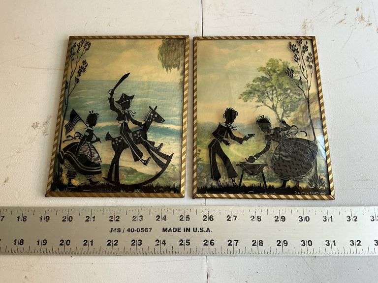 Silhouette wall hangings