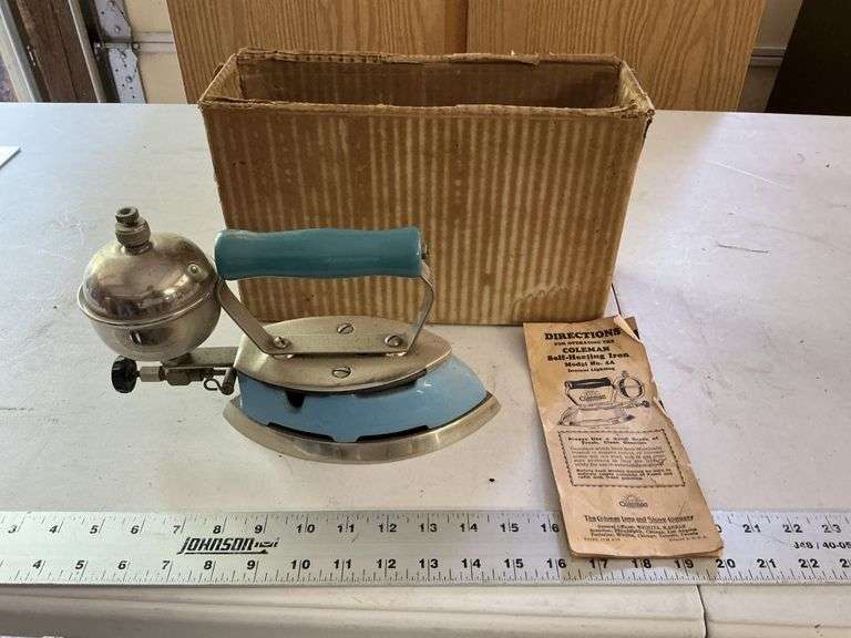 Coleman self heating iron