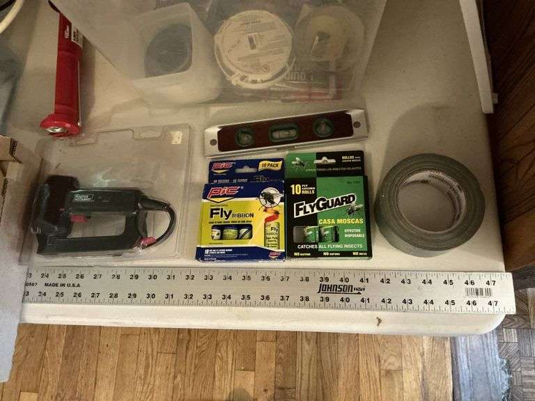 Assorted bits/fly traps/power strips etc.