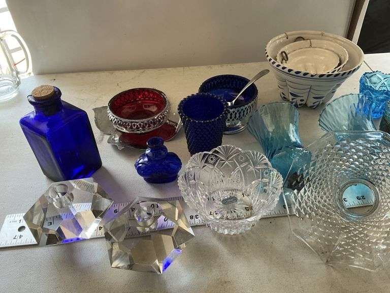 Candles, candle holders, etc.