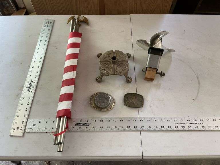 Boat prop/metal base/belt buckles
