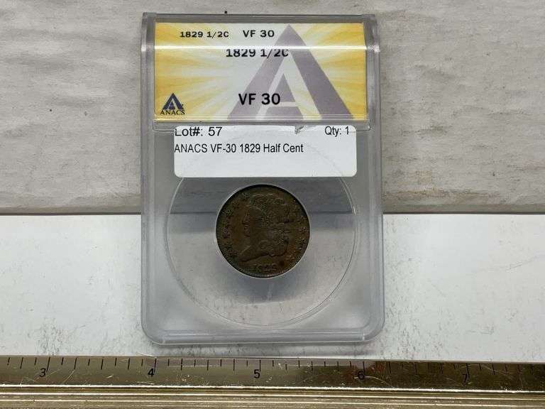 1829 half cent
