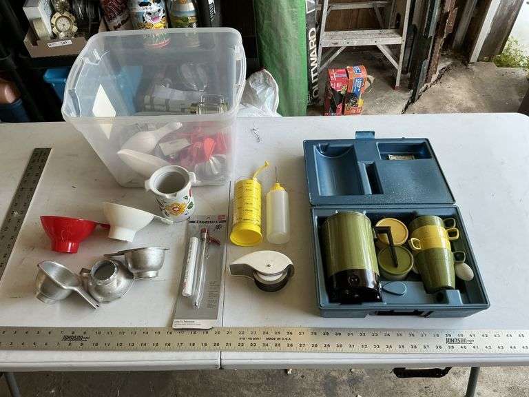 Kitchen items and portable coffee set