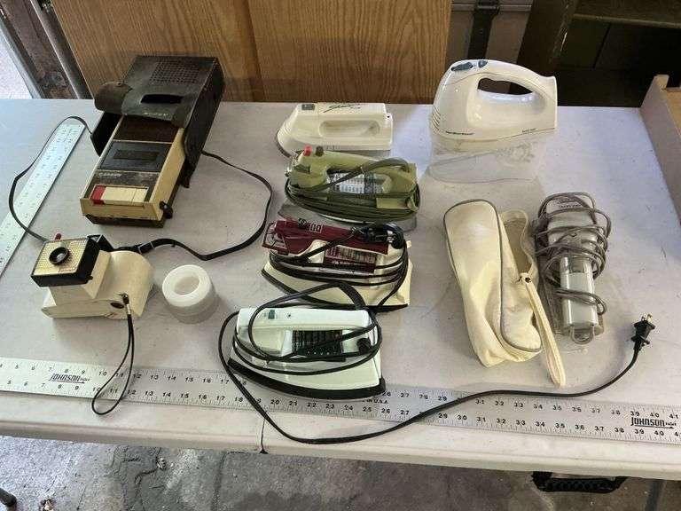 Irons/camera/cassette player etc.