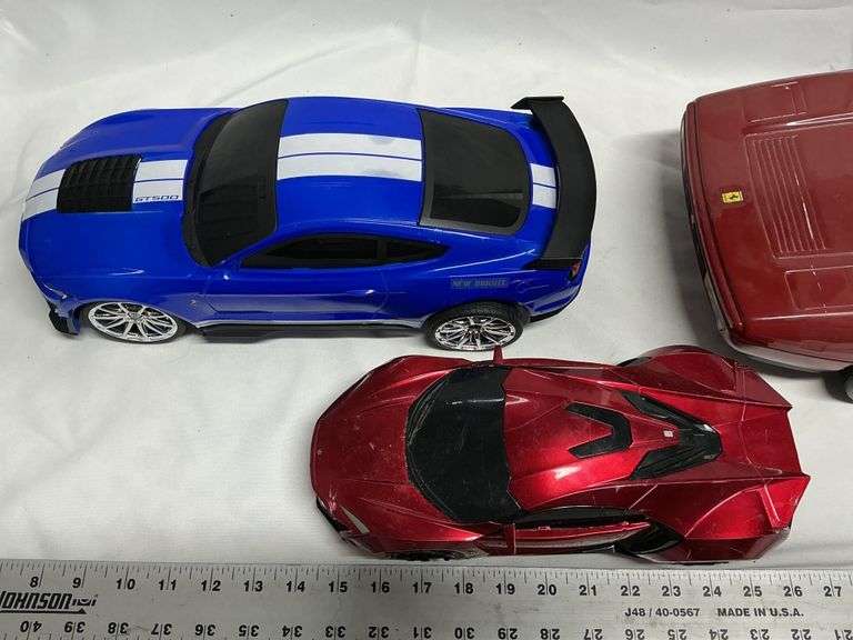 Plastic toy cars