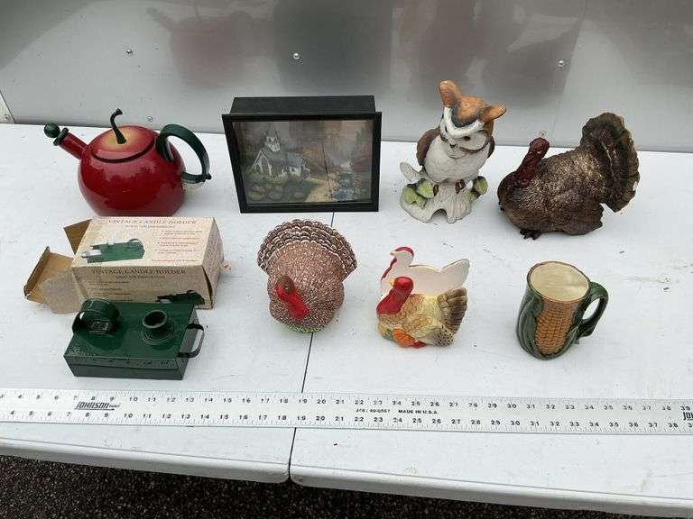 Turkey figurines, etc.