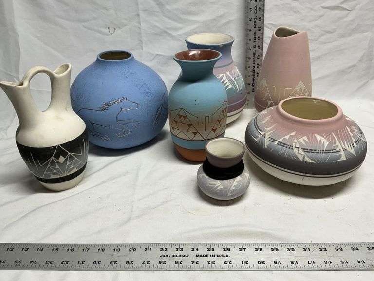 Southwestern vases, etc