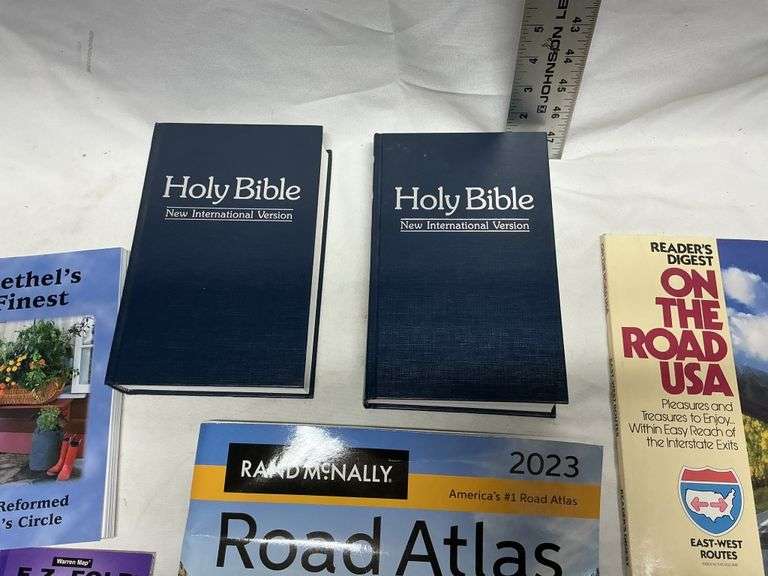Road Atlas’ and wall hanging