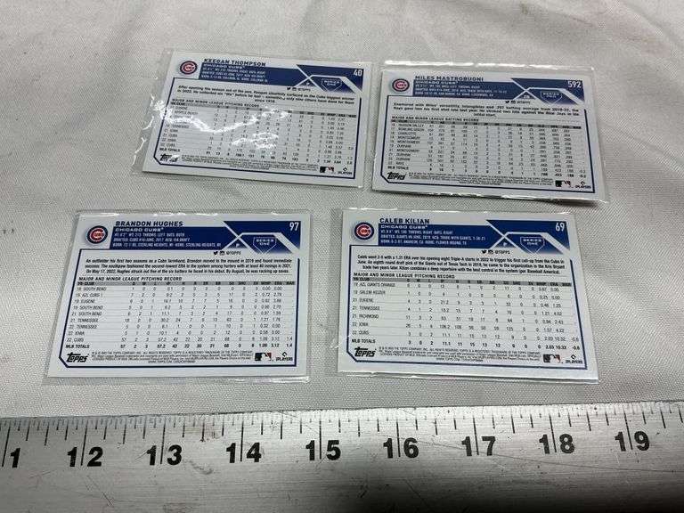 (4) 2023 Topps Chicago Cubs autographs
