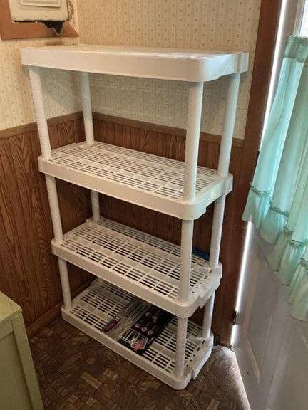 Plastic shelving unit 32" x 56" x 14"