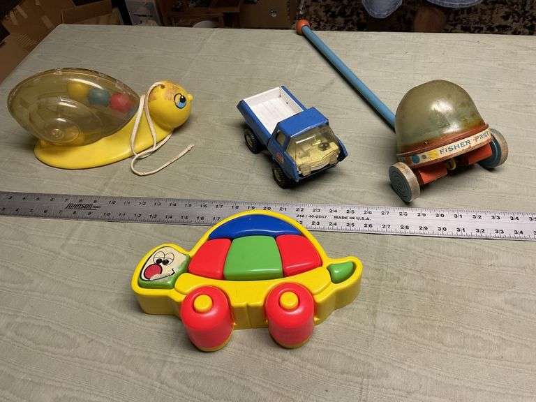 Tonka toy truck etc.