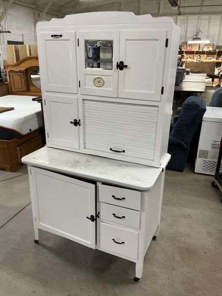 Enamel top kitchen cabinet 40" x 72" x 26"