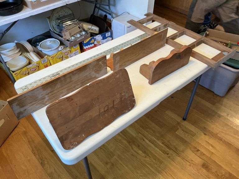 Wooden shelving