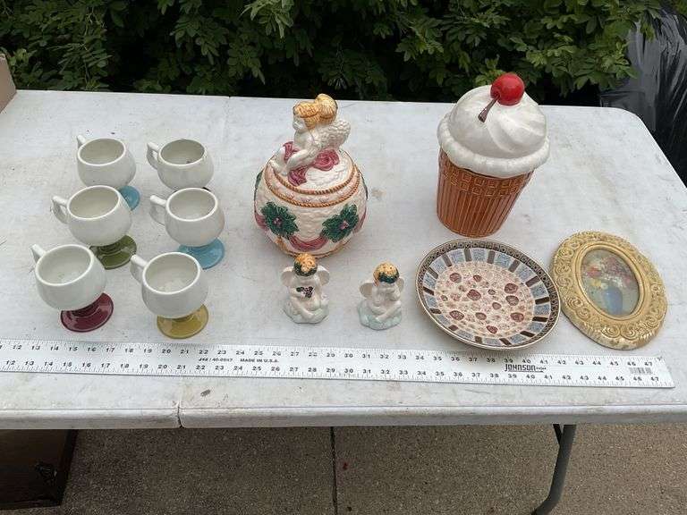 Ice cream cone cookie jar, etc.