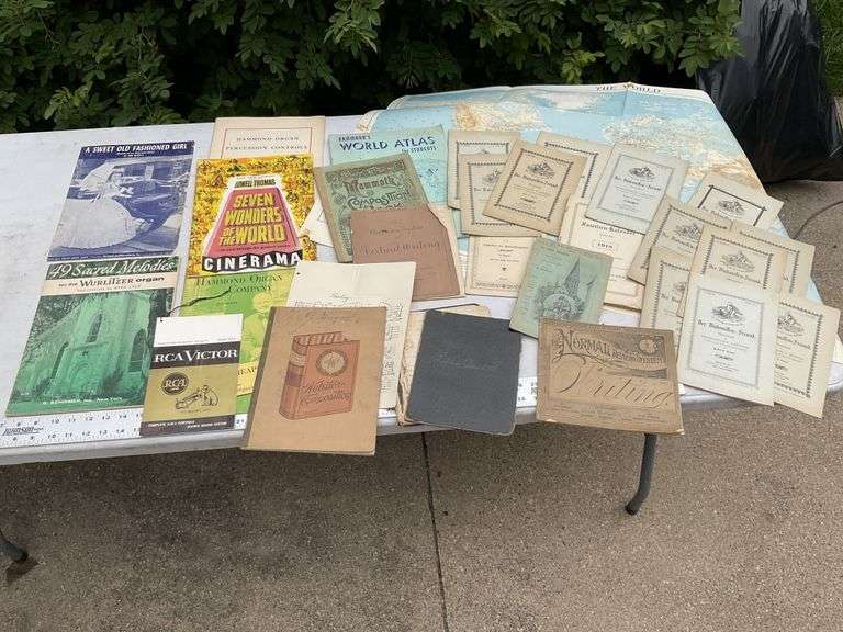 Vintage music and paper goods