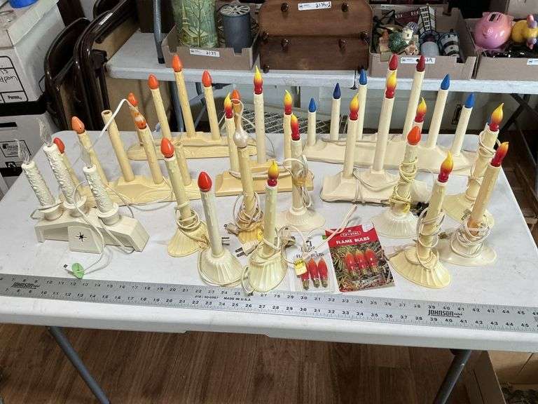 Electric window candle lights