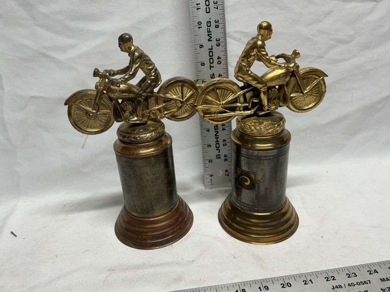 1940's motorcycle trophies