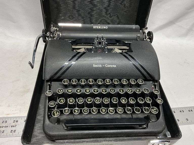 Vintage Smith Corona Sterling typewriter with