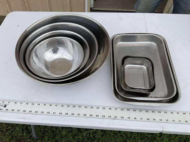 SS bowls and pans