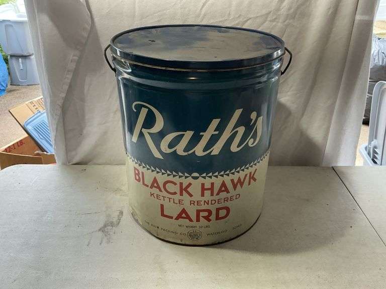 Rath 50 pound lard bucket