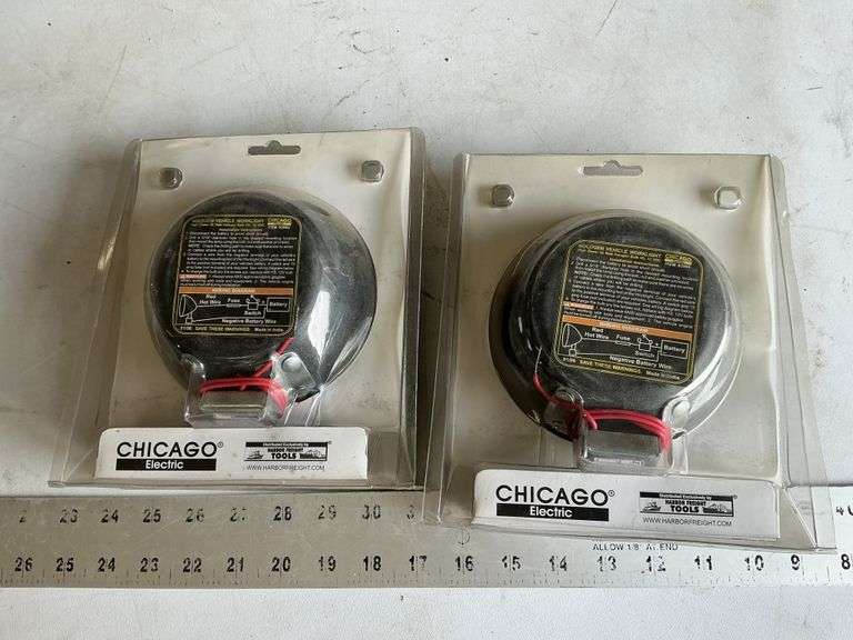 Halogen vehicle work lights