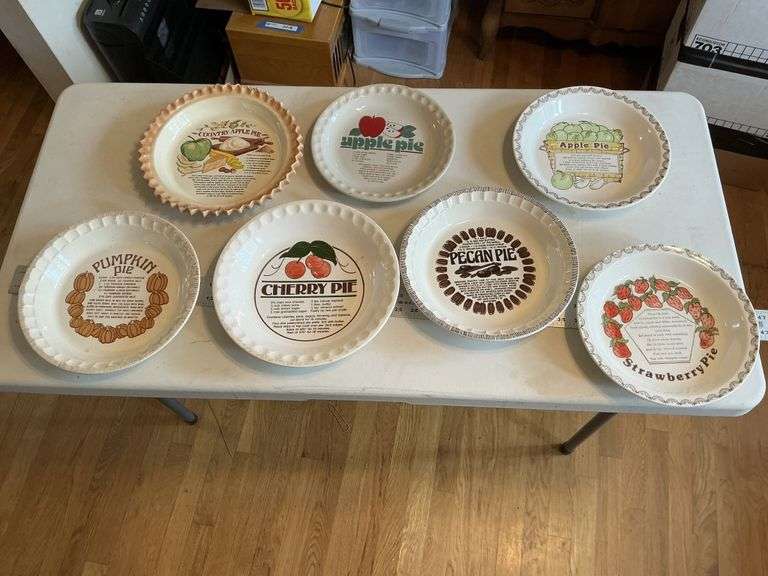 Pie recipe plates