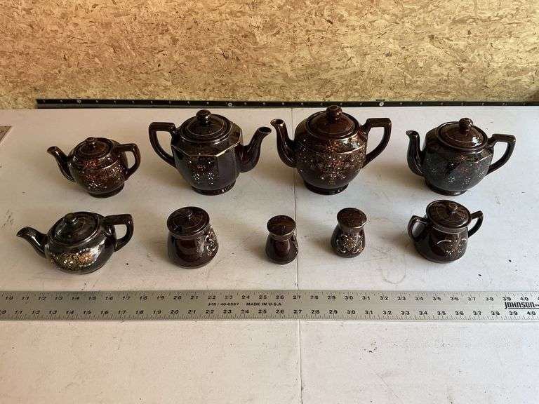 Teapots and salt and peppers