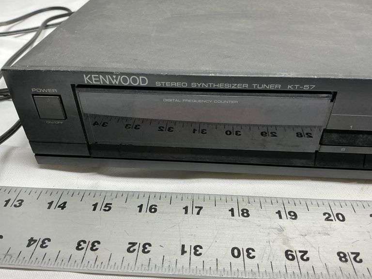 Kenwood stereo synthesizer tuner with microphone