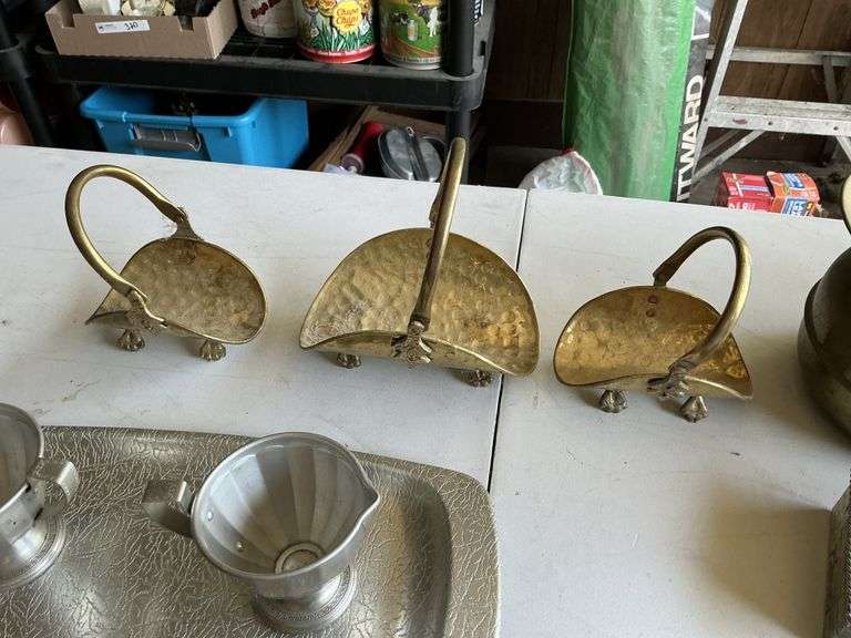 Brass items and decor