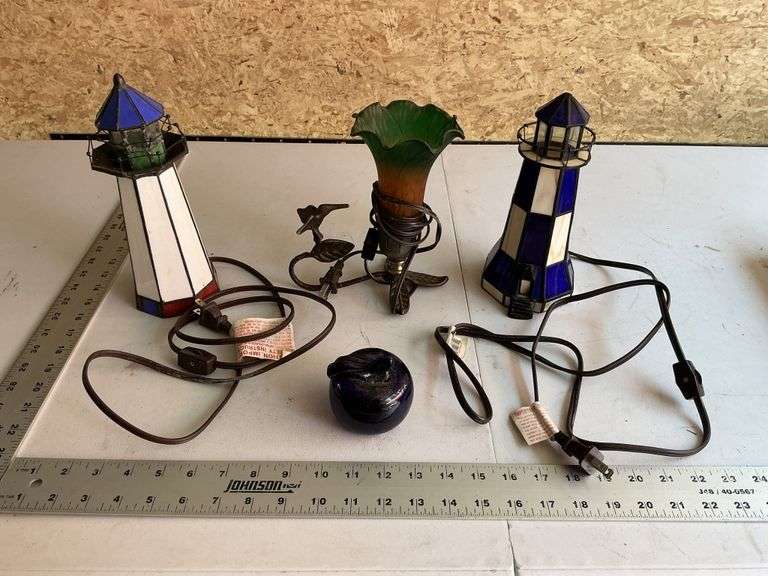 Lighthouse lamps & flower lamp