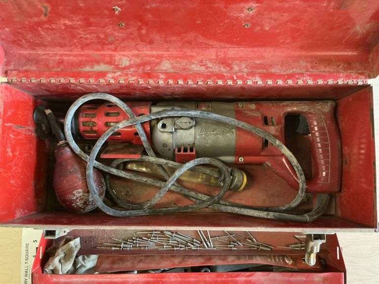 Milwaukee electric hammer drill and bits