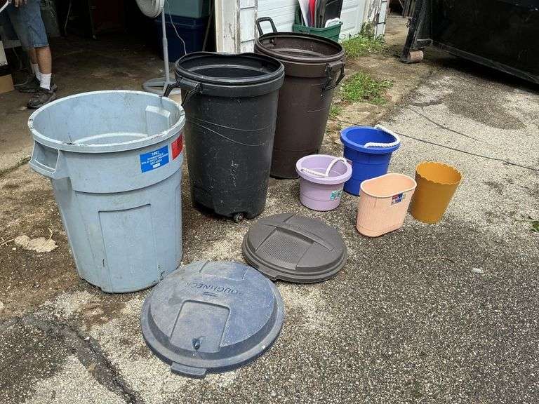 Garbage cans