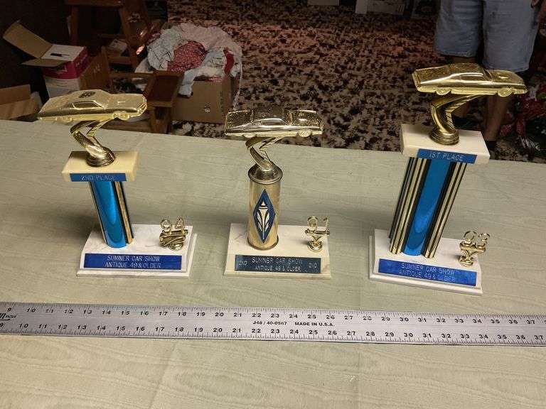Car show trophies