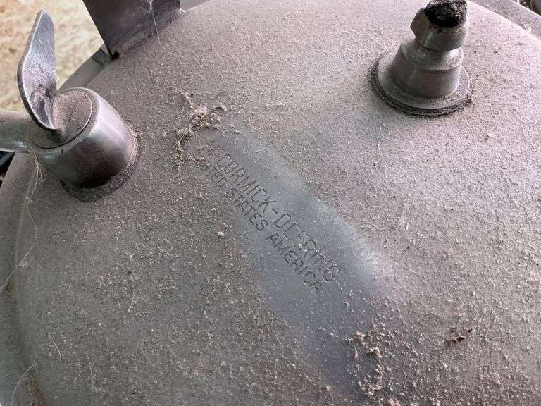 McCormick Deering stainless steel milk bucket