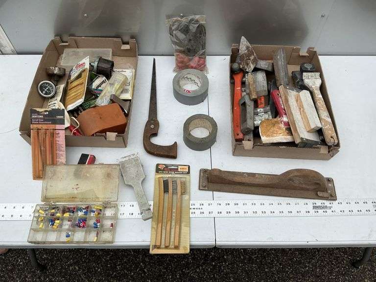 Wire brush set and assorted tools