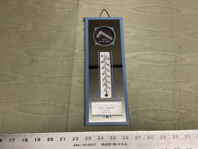 Tripoli Hardware advertising thermometer