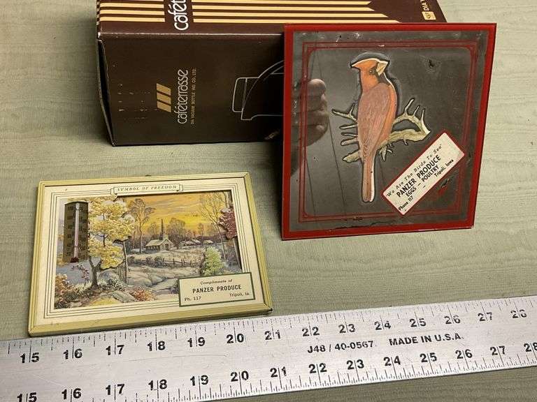 Panzer Produce Tripoli ,Iowa advertising mirror