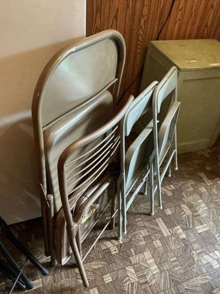 7 folding chairs