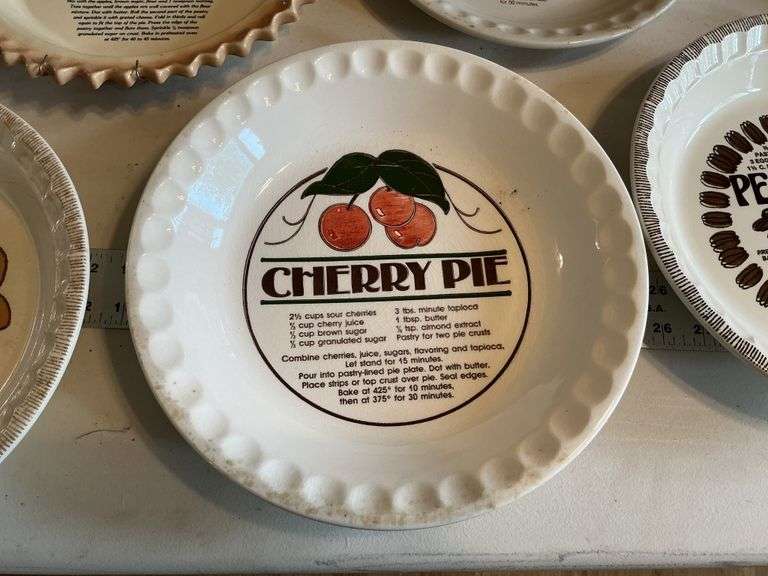 Pie recipe plates