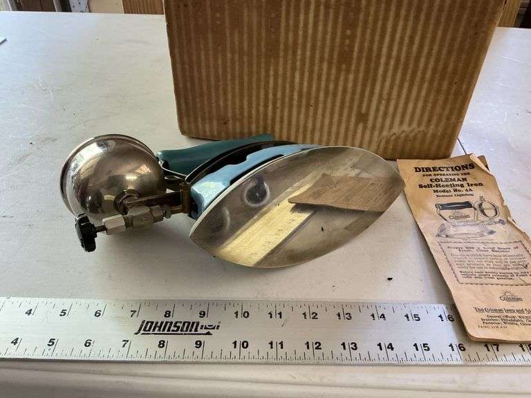 Coleman self heating iron